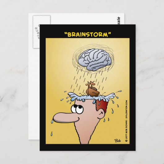 "Brainstorm" Briefkaart (Voorkant / Achterkant)