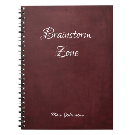 Brainstorm Zone Carnet rouge (Devant)