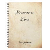 Brainstorm Zone Carnet rustique (Devant)