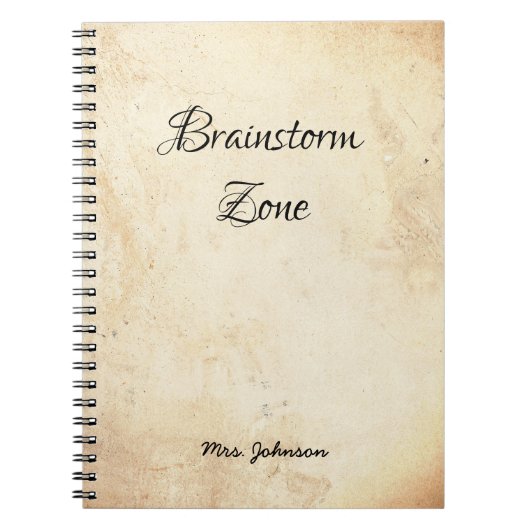 Brainstorm Zone Carnet rustique (Devant)