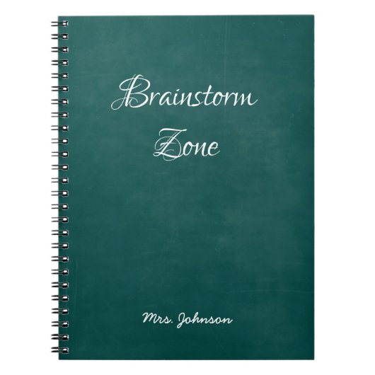 Brainstorm Zone Carnet vert (Devant)