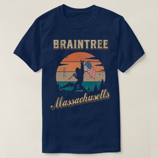 Braintree Massachusetts T-shirt (Design voorkant)