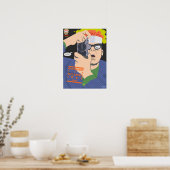 Brainwarp : Lens Pet blijft op Poster (Keuken)