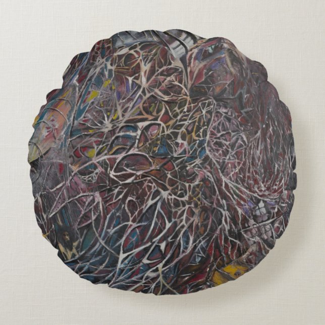 Brainwaves 2014 rond kussen (Voorkant)