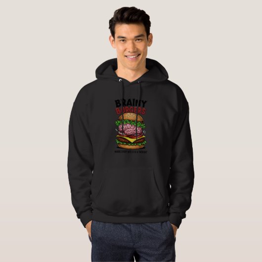 Brainy Burgers Adult Pullover (Devant entier)