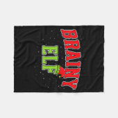 Brainy Elf Christmas Family Matching Group Xmas  Fleece Deken (Voorkant (Horizontaal))