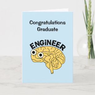 Brainy Engineer Afstuderen Card Bedankkaart