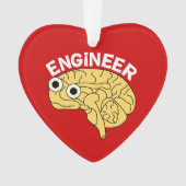 Brainy Engineer Ceramic Ornament (voorkant)
