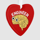 Brainy Engineer Ceramic Ornament (voorkant)