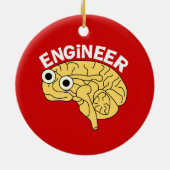 Brainy Engineer Ceramic Ornament (Achterkant)