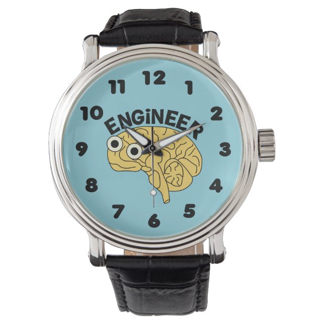 Brainy Engineer  Horloge (Voorkant)