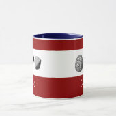 Brainy Girls Rock Avec Votre Nom Mug (Centre)