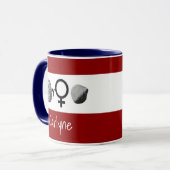 Brainy Girls Rock Avec Votre Nom Mug (Devant gauche)