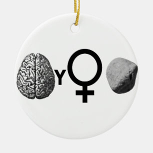 Brainy Girls Rock! Keramisch Ornament