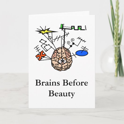 Brainy Ham Radio Funny Verjaardag Kaart Pas het aa (Voorkant)