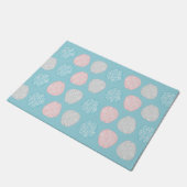 Brainy Pastel Pattern (Geweldige Pastel Brains) Deurmat (Schuin)