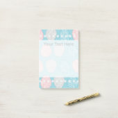 Brainy Pastel Pattern (Geweldige Pastel Brains) Post-it® Notes (Op bureau)