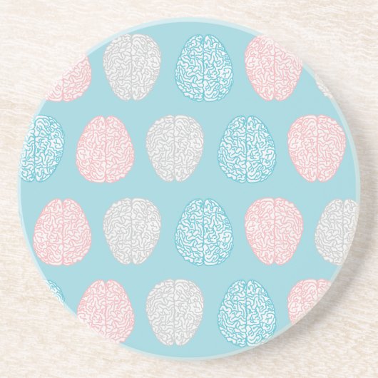 Brainy Pastel Pattern Zandsteen Onderzetter (Voorkant)