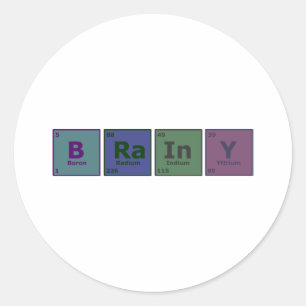 Brainy Ronde Sticker