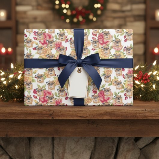 Brainy Squirrel Rustic Bloom Gift Wrap Inpakpapier Vel
