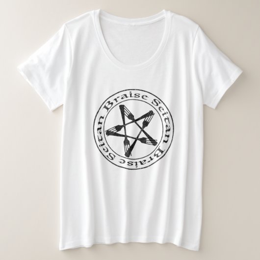 Braise Seitan Vegan Pentagram (dark version) (Design devant)