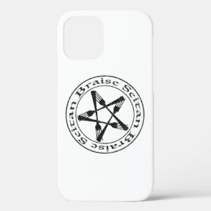 Braise Seitan Vegan Pentagram (dark version) iPhone 12 Hoesje