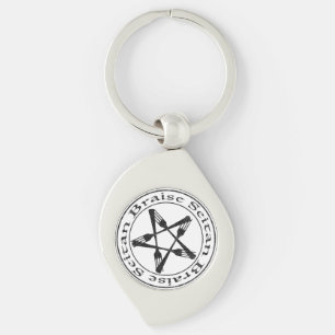 Braise Seitan Vegan Pentagram (dark version) Sleutelhanger