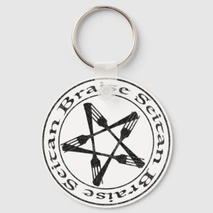 Braise Seitan Vegan Pentagram (dark version) Sleutelhanger
