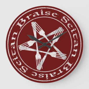 Braise Seitan Vegan Pentagram (lichte versie) Grote Klok