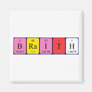 Braith periodieke table name magnet magneet