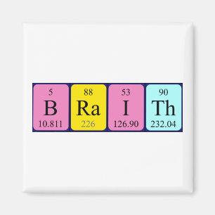 Braith periodieke table name magnet magneet