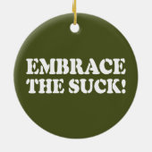 BRAK HET SUCK! KERAMISCH ORNAMENT (Achterkant)