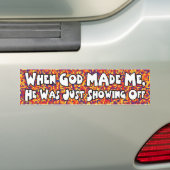 brallen bumpersticker (Op auto)