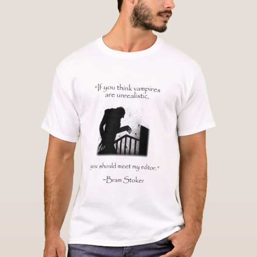 Bram Stoker - Dracula - Moderne onjuiste citaten T-shirt (Voorkant)