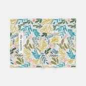 Bramble | Festive Botanical Custom Name Fleece Deken (Voorkant (Horizontaal))
