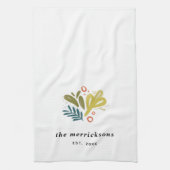 Bramble | Festive Botanical Custom Theedoek (Verticaal)