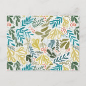 Bramble | Festive Botanical Holiday Party nodigt u Uitnodiging Briefkaart (Achterkant)