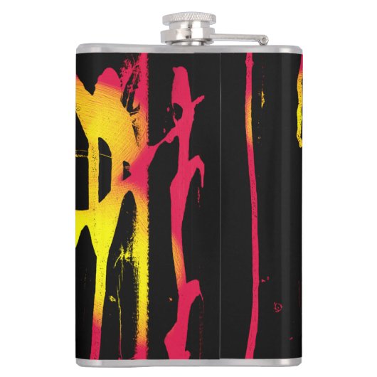 bramen, schuurtjes en bacchanische kolf heupfles (Achterkant)