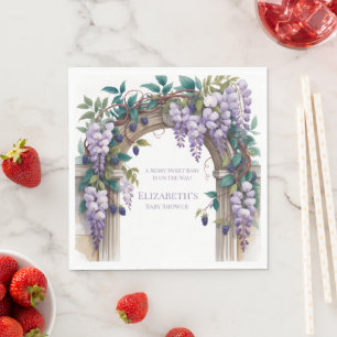 Bramen & Wisteria Geslachtsneutrale Babyborrel Servet