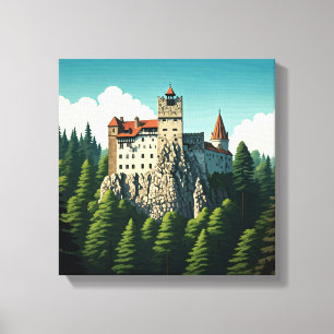 Bran Castle Roemenië Canvas Afdruk