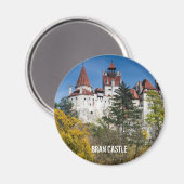 Bran Castle, Roemenië Magnet Magneet (Voorkant / Achterkant)