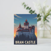Bran Castle Roemenië Zonsondergang Briefkaart (Staand voorkant)