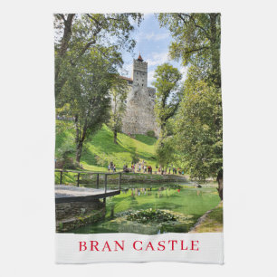 Bran Castle uitzicht theedoek