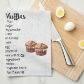Bran Muffin Recept Theedoek (Quarter Fold)