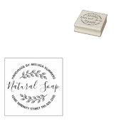 Branch Leaves Wreater Natural Soap Rubberstempel (Gestempeld)