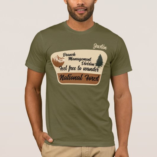 "Branch Management Division" Nationaal bos T-shirt (Voorkant)