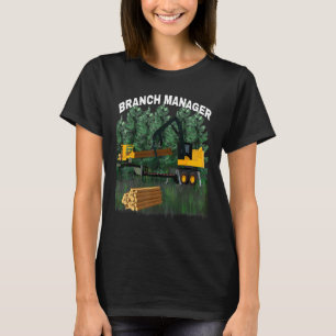 Branch Manager gele logaringapparatuur T-shirt