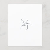 Branch Minimalist Wit & Zilver Wedding Details (Achterkant)