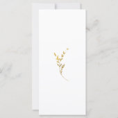 Branch Minimalistisch Wit en Goud Trouwprogramma (Achterkant)