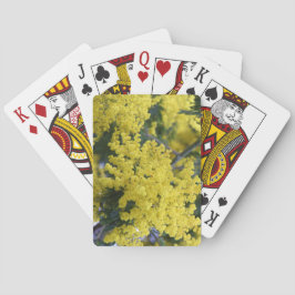 Branch of mimosa pokerkaarten